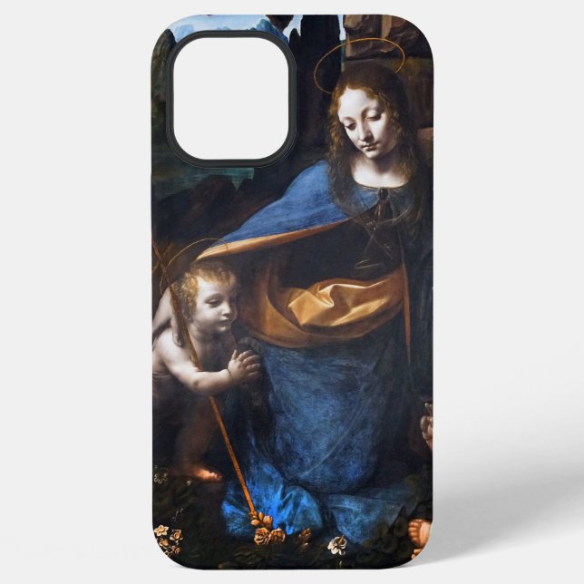 Virgin Of The Rocks iPhone Case (Back)