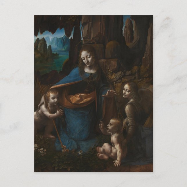 virgin of the rocks postcard (Front)