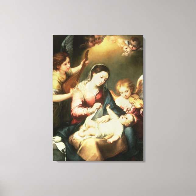 Virgin of the Swaddling Clothes Canvas Print (Front)