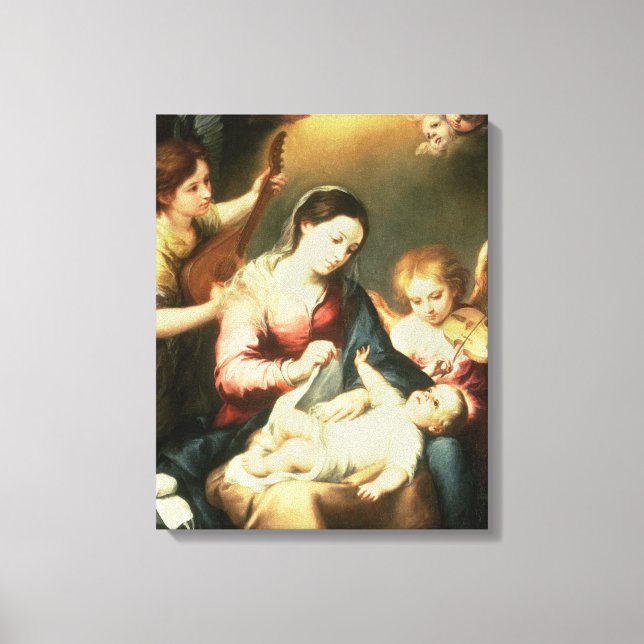 Virgin of the Swaddling Clothes Canvas Print (Front)