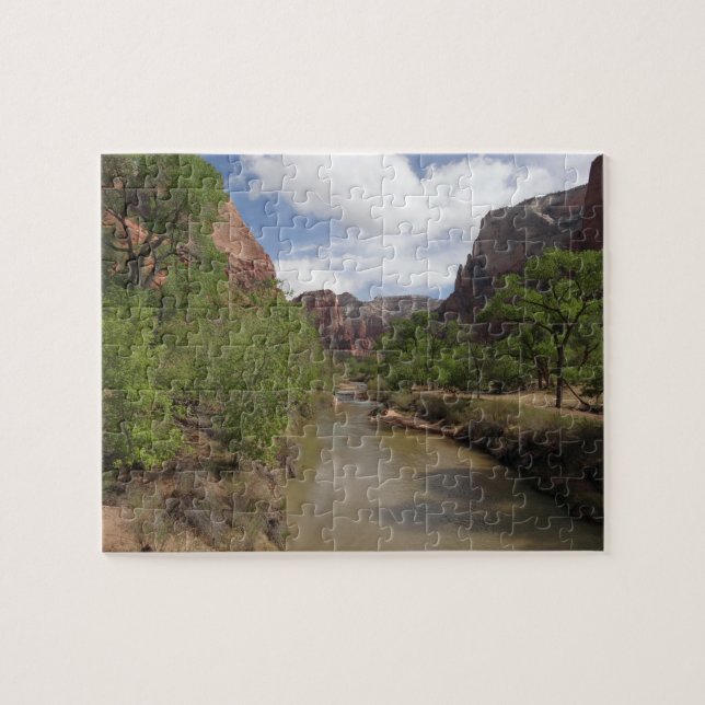 Virgin River in Spring at Zion National Park Jigsaw Puzzle (Horizontal)