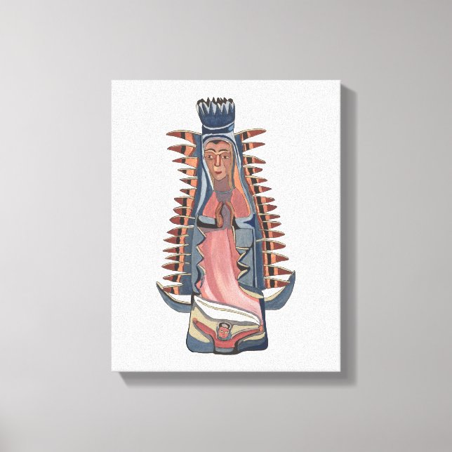 Virgin Virgin Mary Our Lady of Guadalupe painting Canvas Print (Front)