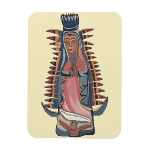 Virgin Virgin Mary Our Lady of Guadalupe painting Magnet