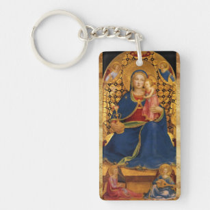 VIRGIN WITH CHILD AND ANGELS 2 KEYCHAIN