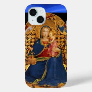 VIRGIN WITH CHILD AND ANGELS ,Blue Sapphire iPhone 15 Case
