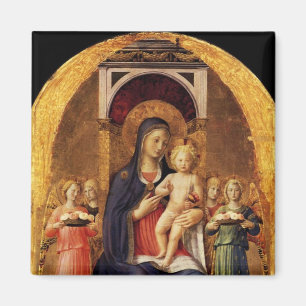 VIRGIN WITH CHILD AND ANGELS MAGNET