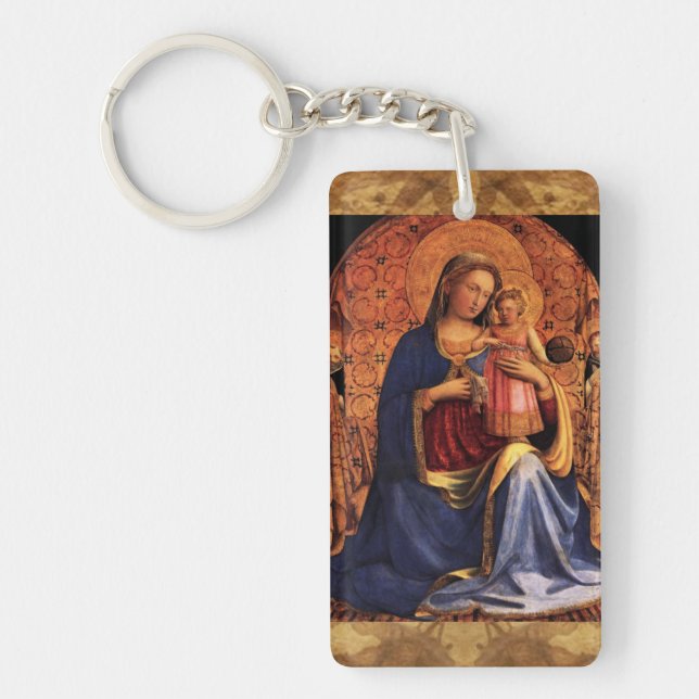 VIRGIN WITH CHILD AND SAINTS 2 KEYCHAIN (Front)