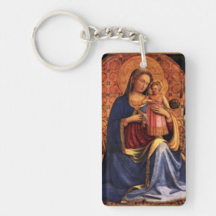 VIRGIN WITH CHILD AND SAINTS 2 KEYCHAIN