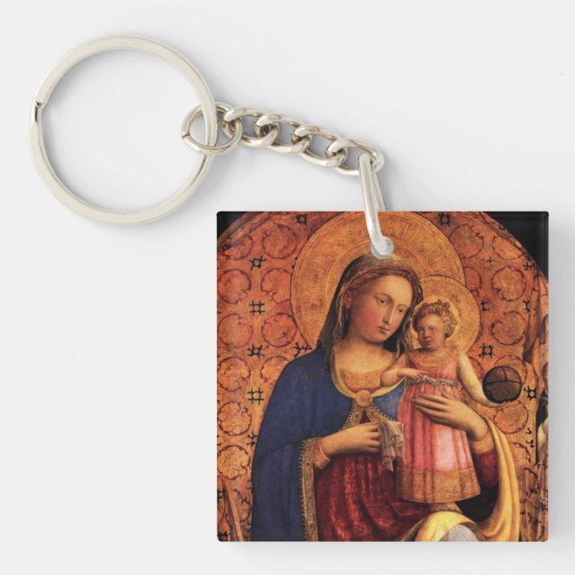 VIRGIN WITH CHILD AND SAINTS 2 KEYCHAIN (Front)