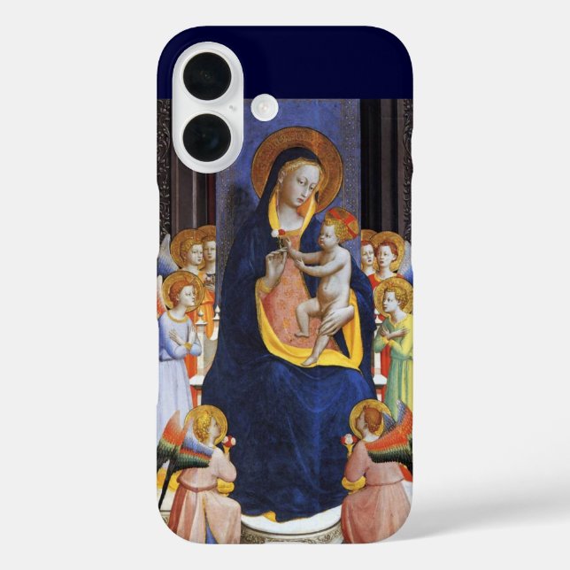 VIRGIN WITH CHILD,ANGELS AND SAINTS Case-Mate iPhone CASE (Back)