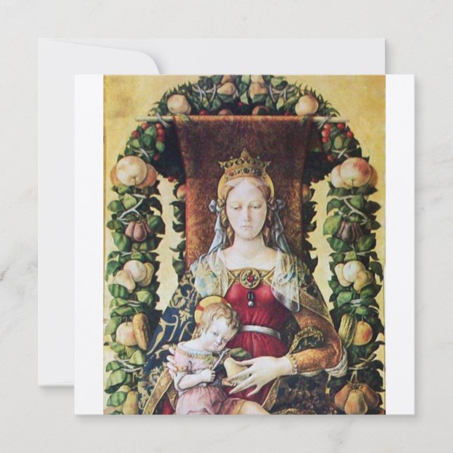 VIRGIN WITH CHILD Chriastmas Party Invitation (Front)
