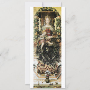 VIRGIN WITH CHILD Christmas Party Programme Invitation