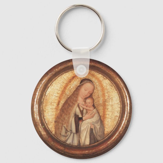 VIRGIN WITH CHILD KEYCHAIN (Front)