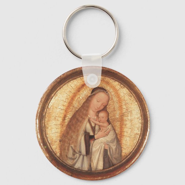 VIRGIN WITH CHILD KEYCHAIN (Front)