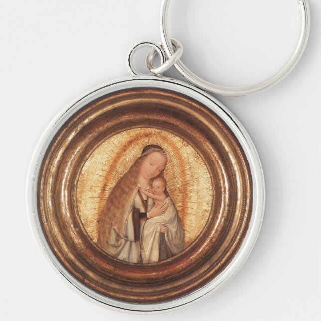VIRGIN WITH CHILD KEYCHAIN (Front)