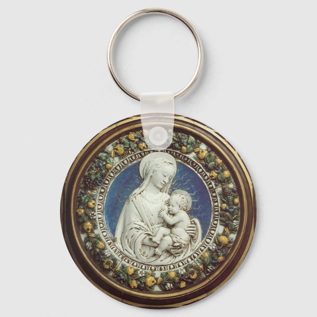 VIRGIN WITH CHILD KEYCHAIN (Front)