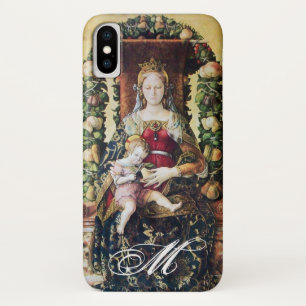 VIRGIN WITH CHILD Monogram iPhone X Case