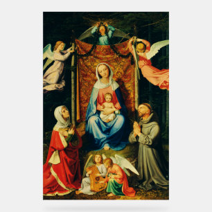 Virgin with Child, St. Adelheid and St. Francis Acrylic Sign