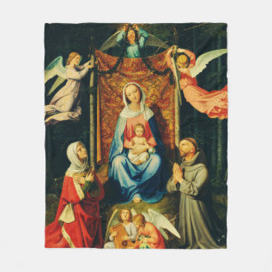Virgin with Child, St. Adelheid and St. Francis Fleece Blanket