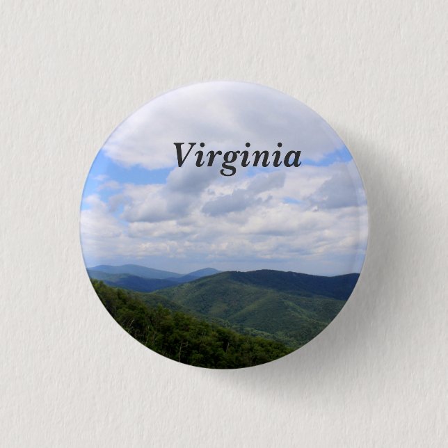 Virginia 1 Inch Round Button (Front)