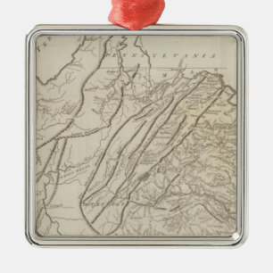 Virginia 6 metal ornament