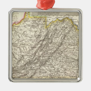 Virginia 6 metal ornament