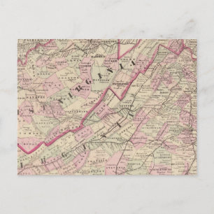 Virginia and West Virginia Postcard