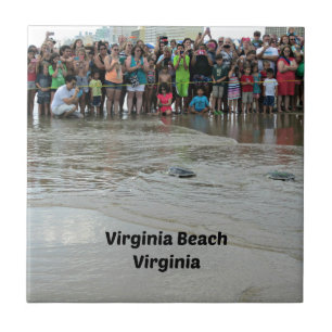 Virginia Aquarium Sea Turtle Release Tile