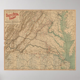 Virginia Battlefields Poster