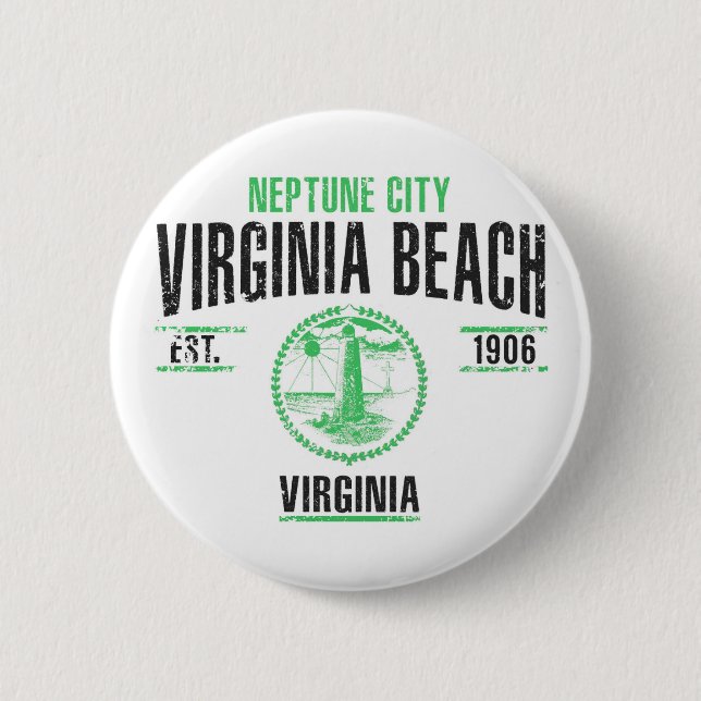 Virginia Beach 2 Inch Round Button (Front)