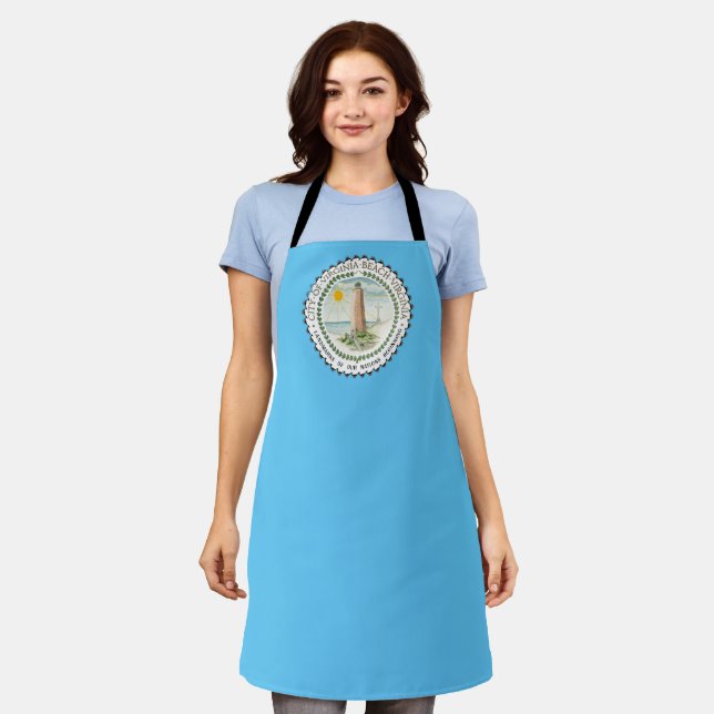 Virginia Beach City flag Apron (Worn)