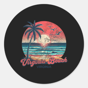 Virginia Beach  Classic Round Sticker