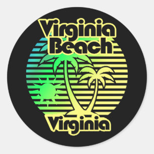 Virginia Beach Classic Round Sticker