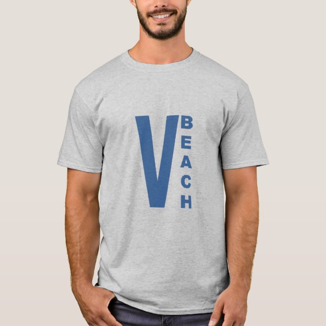 VIRGINIA BEACH Gray T-shirt (Front)