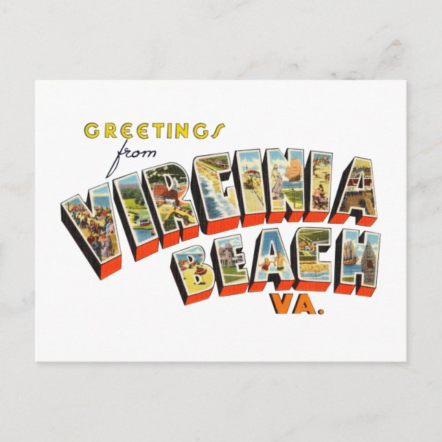 Virginia Beach Postcard (Front)