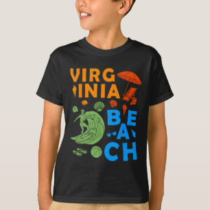 Virginia Beach Souvenir Men Surfing Virginia Beach T-Shirt