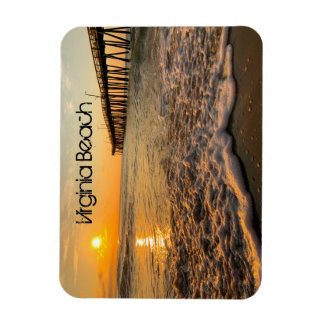 Virginia Beach Sunrise at the Fishing Pier Magnet