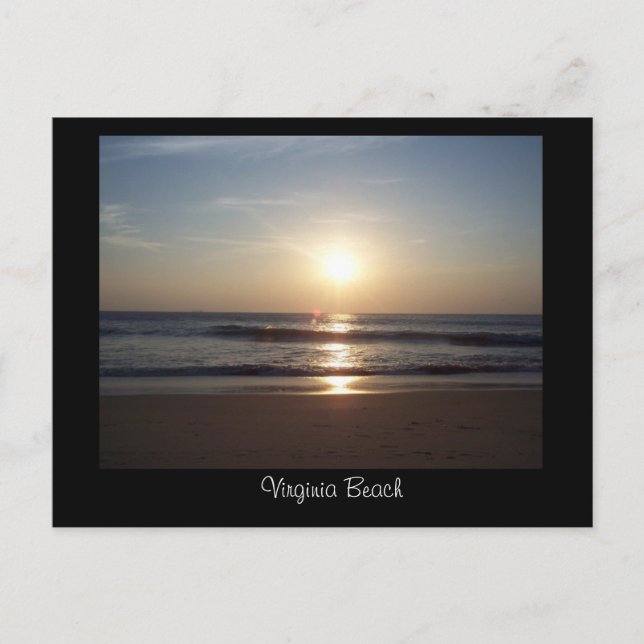 Virginia Beach Sunrise Postcard (Front)