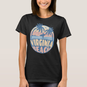 Virginia Beach Surf Summer Vacation Vintage T-Shirt
