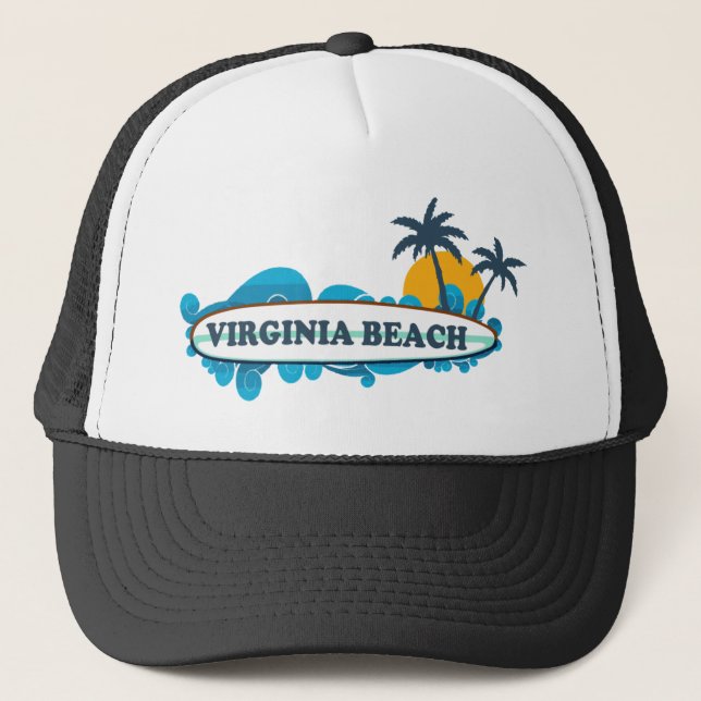 Virginia Beach. Trucker Hat (Front)