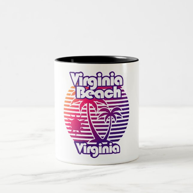 Virginia Beach Two-Tone Coffee Mug (Center)