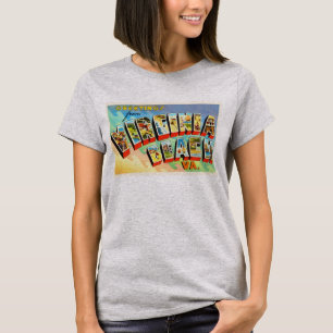 Virginia Beach Virginia VA Vintage Travel Postcard T-Shirt