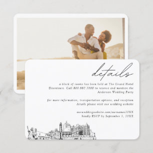 Virginia Beach Wedding Hotel Room Block Details Enclosure Card