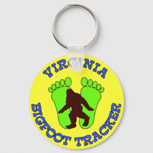 Virginia Bigfoot Tracker Keychain