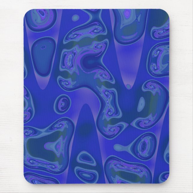 Virginia Bluebells Abstract Mouse Pad (Front)