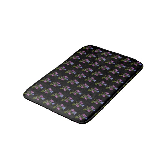 Virginia Bluebells Wildflower Bath Mat (Angled)
