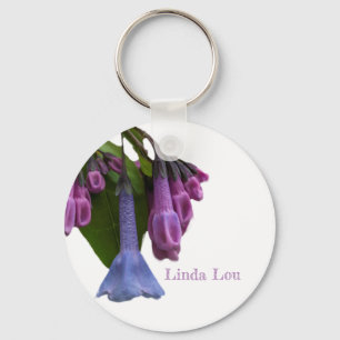 Virginia Bluebells Wildflower Keychain