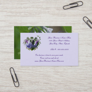 Virginia Bluebells Wildflowers Business Card