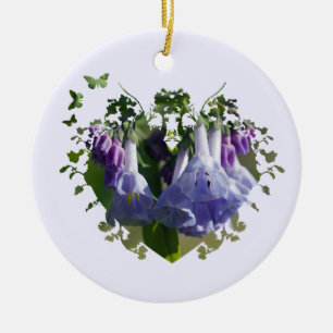Virginia Bluebells Wildflowers Ceramic Ornament