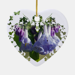 Virginia Bluebells Wildflowers Ceramic Ornament